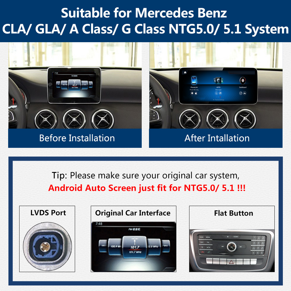 W176 Android Auto CarPlay